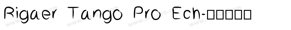 Rigaer Tango Pro Ech字体转换